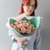 Букет из 15 розовых роз 40 см